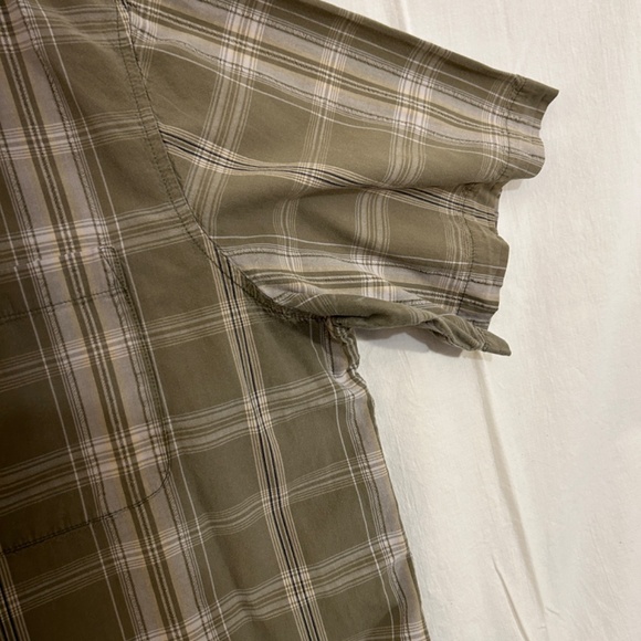 Men's Short Sleeve Green Plaid Button Down Shirt from Northcrest Size XL - Picture 5 of 7